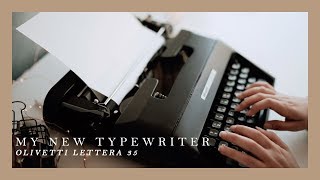 Meet My New Baby  Olivetti Lettera 35 Typewriter [upl. by Adriel]