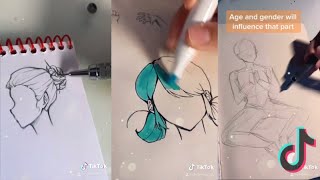 TUTORIAIS de DESENHO do TikTok  Compilado caramellosb [upl. by Atiuqrahc]