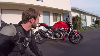 2016 Ducati Monster 1200 R Review  MC Commute [upl. by Stets]