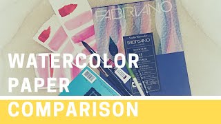 Canson vs Fabriano Studio  Watercolor Paper Comparison for Beginners [upl. by Legin]