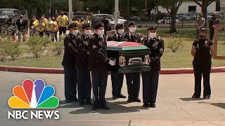 Watch Soldiers Carry Casket Of Slain Army Spc Vanessa Guillen  NBC News NOW [upl. by Eanehs]