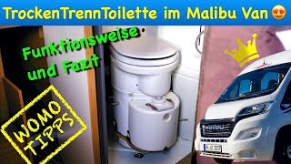 TrockenTrennToilette im Malibu Van 😍  Funktionsweise und unser Fazit [upl. by Puduns]