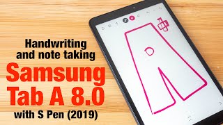 Samsung Tab A 8 2019 Handwriting amp Note Taking [upl. by Werdnael]