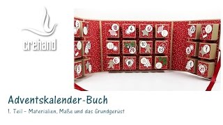 DIYAdventskalender selbst gestalten Teil 1 mit crehand und Stampin‘ Up [upl. by Htiaf838]