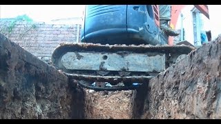 Digging a Foundation Using a Kubota U10 Mini Digger in a Confined Area [upl. by Hoeve397]