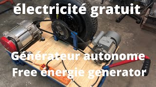 Électricité gratuitegénérateur autonomefree energy generator [upl. by Pomona]