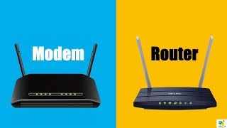 Difference Between Modem and Router  Modem vs Router  Similarities [upl. by Palmore]