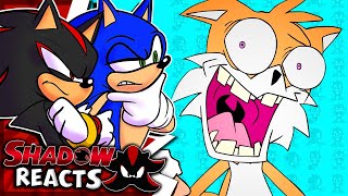 Sonic amp Shadow REACT To Secret History of Sonic amp Tails [upl. by Laura748]