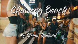 Walking Chaweng Beach Nightlife  Ko Samui Thailand  In 1440p [upl. by Aiciruam]