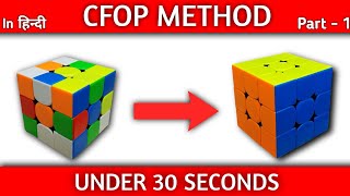 CFOP Tutorial  Rubiks cube solve under 30 seconds  Part  1 Cross [upl. by Helge651]