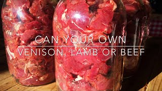 Canning Meat Super Easy Raw Pack [upl. by Ameh]