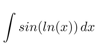 Integral of sinlnx by parts [upl. by Feucht]