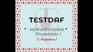 TestDaf  Hörverstehen 1  Musterprüfung  NEU [upl. by Ahsial]