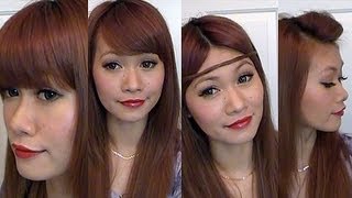 5 Ways To Style Blunt Bangs [upl. by Webber860]