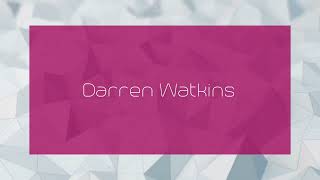 Darren Watkins  appearance [upl. by Stockmon200]