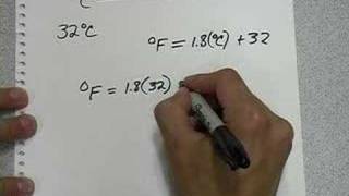 Celsius to Fahrenheit conversion [upl. by Yknip]