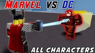 MarvelDC Super Heroes All Characters Showcase ROBLOX 2021 NEW GAME [upl. by Claudine]