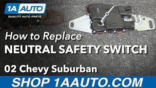 How to Replace Neutral Safety Switch 0003 Chevy Suburban 1500 [upl. by Orit408]