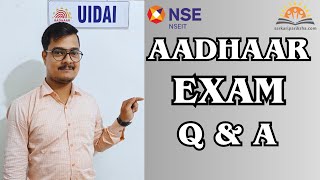 Aadhar Exam Question amp Answer 2024  IIBF Exam Question amp Answer [upl. by Killian354]