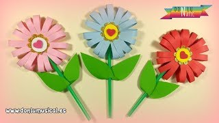 Cómo hacer FLORES DE PAPEL en 5 minutos 🌸🌼🌺 RECICLAJE [upl. by Zeta]