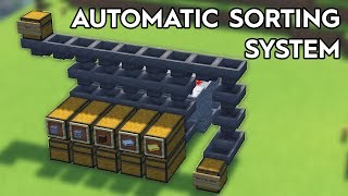 Minecraft Full Automatic Sorting System  120 [upl. by Nnaira]