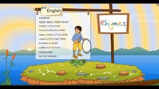 English UKG Rhymes for Kids  Top 10 Rhymes  Teddy Bear  For UKG by BookmanIndia [upl. by Selrac]