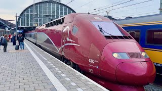 EUROSTAR First Class  Amsterdam to Paris at 300 kmh Europes fastest train [upl. by Anahsak]