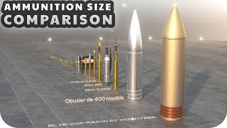 Ammunition Size Comparison 3D [upl. by Viveca]