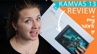 Huion Kamvas 13 Drawing Display Tablet  Review Unboxing Testing [upl. by Ariamo]