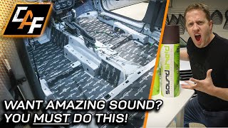 IMPROVE SOUND Deadening Treatment EXPLAINED  Better Bass and Improved Sound Quality [upl. by Adlez]