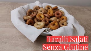 TARALLUCCI SALATI FATTI IN CASA SENZA GLUTINE  Ricetta facile  Tasty Diana [upl. by Retsevlis]