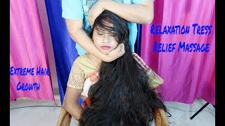 Relaxation Massage for Extreme Long Hair Growth  Tress Relief Massage [upl. by Merrill]