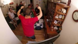 Portuguese Family Celebrating Eders Goal  Euro 2016 FINAL [upl. by Adnilav]