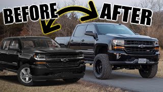 2018 Chevy Silverado Full LIFT kit Build in 1 Day [upl. by Pitzer409]