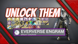 destiny 2 how to unlock eververse engrams [upl. by Belden234]