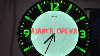 Ajanta Analog OREVA Wall Clock Unboxing [upl. by Adnilim]