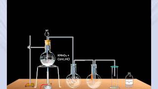 Laboratory Preparation of Chlorine [upl. by Anabel]