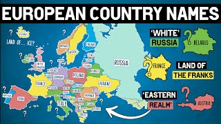 How Did Each European Country Get Its Name [upl. by Wylie]