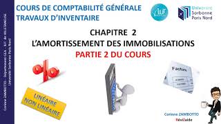 Cours amortissements des immobilisations  comptabilité  GEA [upl. by Noicpecnoc613]