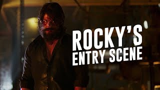 Rockys Entry Scene  KGF  Yash  Prashanth Neel [upl. by Gilleod]