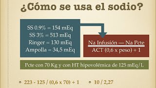 Sodio Hiponatremia e hipernatremia [upl. by Most]