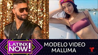 Conoce a la modelo del video de Maluma quotHawáiquot  Latinx Now  Entretenimiento [upl. by Vowel44]