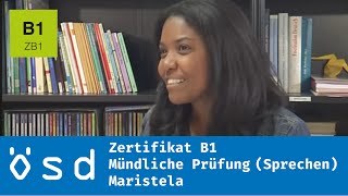 ÖSD Zertifikat B1 – Mündliche Prüfung Sprechen [upl. by Llerol107]