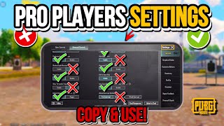 PUBG MOBILE SENSITIVITY amp SETTINGS 🔥 NEW VERSION Copy amp use ✅ [upl. by Berhley]