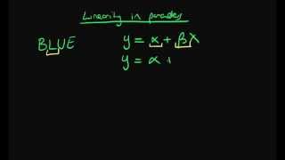 Linearity in parameters  GaussMarkov [upl. by Atat609]