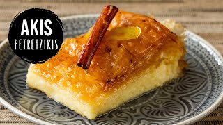 Greek Custard Pie  Galaktoboureko  Akis Petretzikis [upl. by Ardyth]