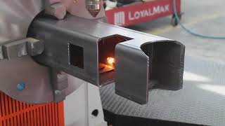 CNC PLASMA Tube cutting with the source XPR300 [upl. by Phox]