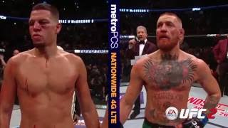 UFC 202 Conor McGregor and Nate Diaz Octagon Interviews [upl. by Lussi]