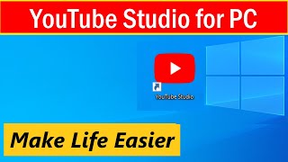 YouTube Studio for PC and Laptop  How to Create and Add Youtube Studio Shortcut on a PC desktop [upl. by Kirima]