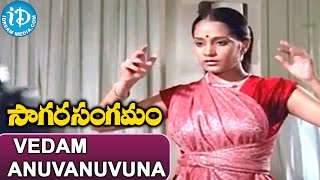 Sagara Sangamam Songs  Vedam Anuvanuvuna Nadam Song  Kamal Haasan Jayaprada  Ilayaraja [upl. by Apurk]